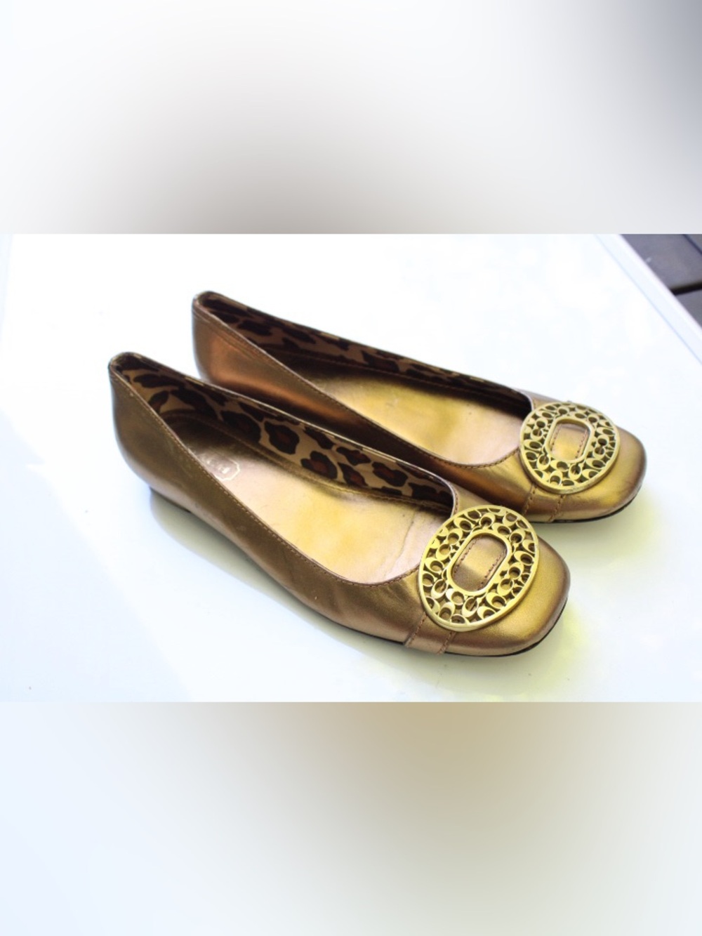 Coach Babs logo flats